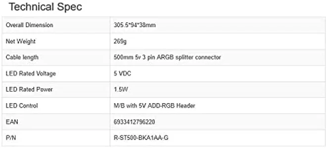 DEEPCOOL VGA HOLDER ST500 ARGB