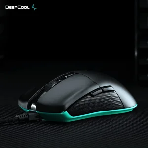 DeepCool MG510 Gaming Mouse 19,000 DPI PAW3370 Optical Sensor with 6 Programmable Buttons 400IPS Wireless Gaming Mouse RGB with Detachable Cable 1000Hz Gaming Mice Compatible with PC/MAC, Black