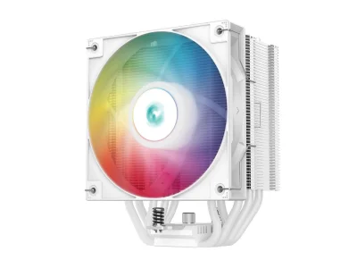 DeepCool AG500 WH ARGB Single-Tower Performance CPU Cooler, 5 Copper Heat Pipes, 120mm ARGB PWM Fan, White