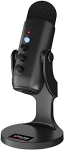 Meetion MT-MC20 Remote Meeting Desktop Corded Electric Gaming Microphone - Black