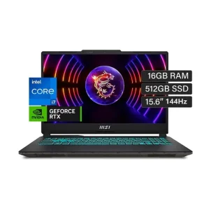 MSI Cyborg 15 A12VF-043, Intel Core i7-12650H -12 Gen, RAM 16GB, 512GB SSD, RTX 4060 8GB, 15.6 FHD IPS 144Hz, Black